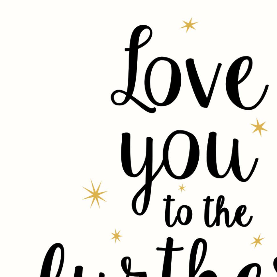 Print Love you to the furthest galaxy and back - Umbrella Amarela