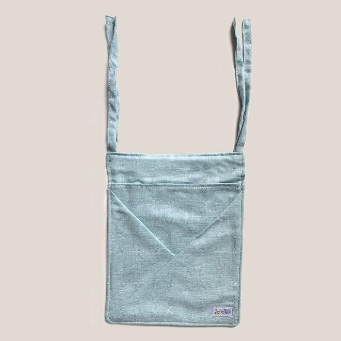 Hanging Linen Storage with Pockets MINI • sea blue - Umbrella Amarela