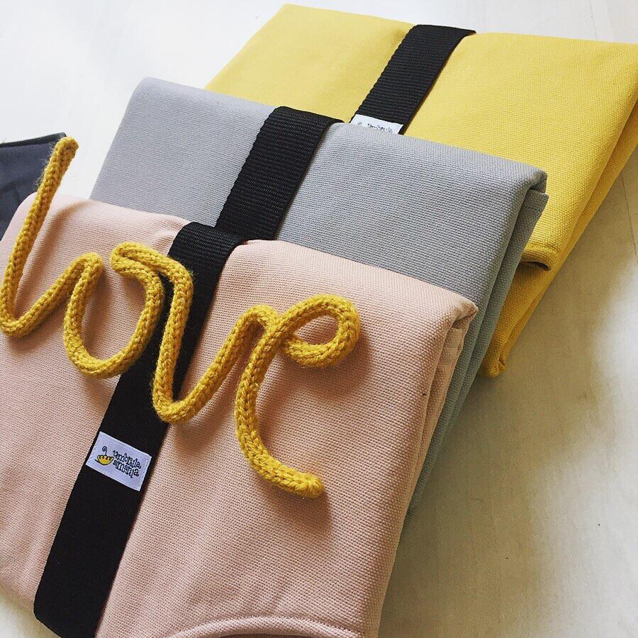 Knitted word  - Love - Umbrella Amarela