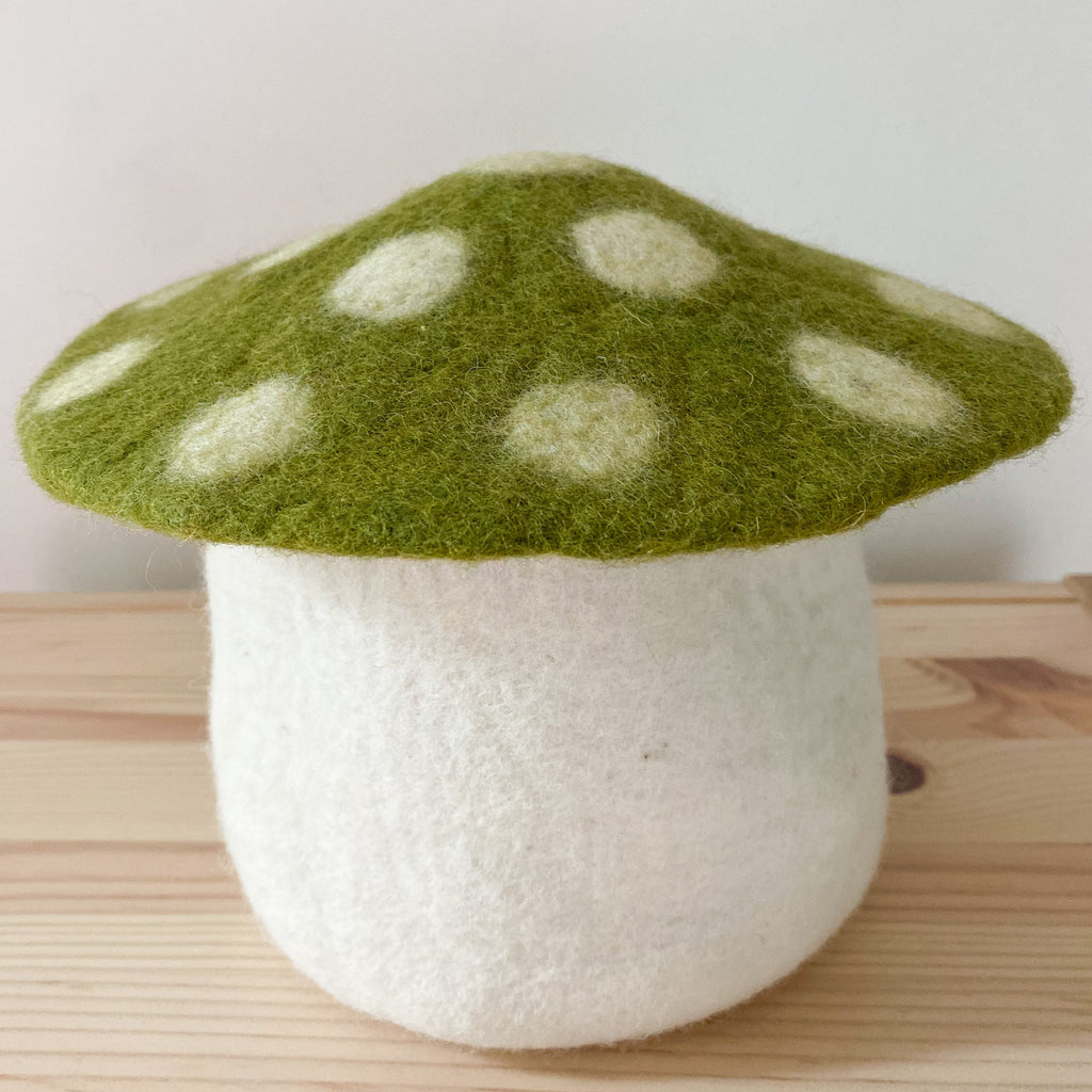 Mushroom basket - green