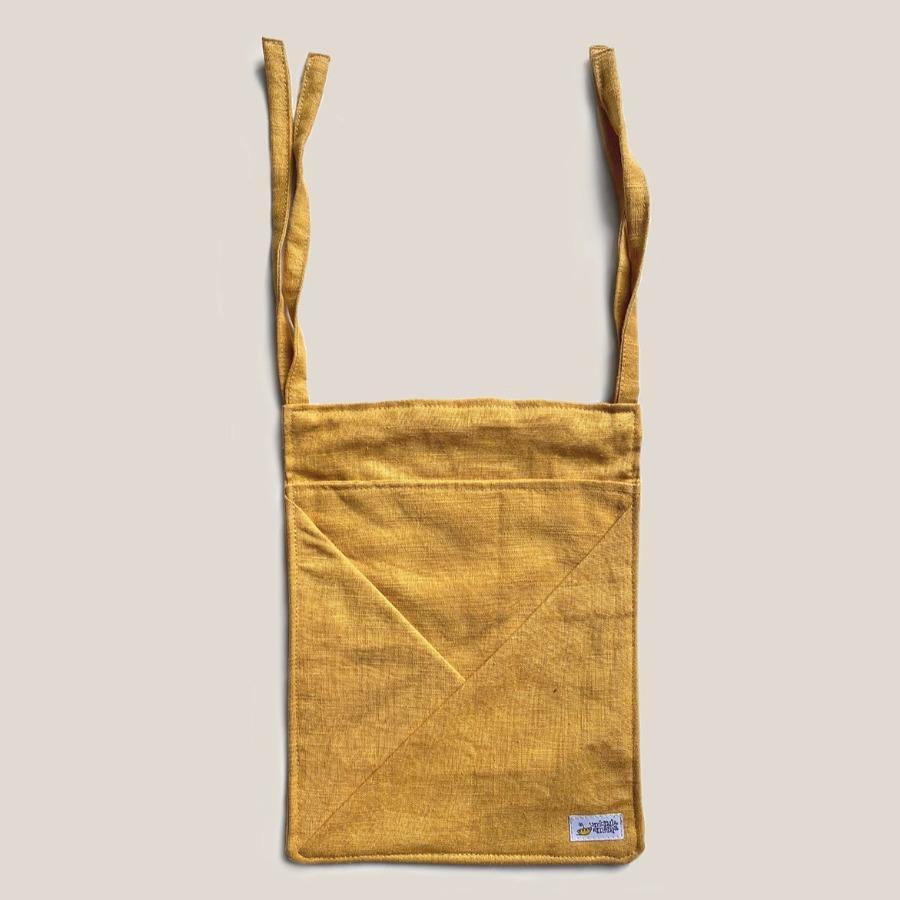 Hanging Linen Storage with Pockets MINI • mustard - Umbrella Amarela