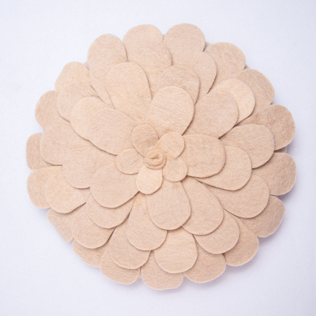 Flower Cushion - Sand - Umbrella Amarela